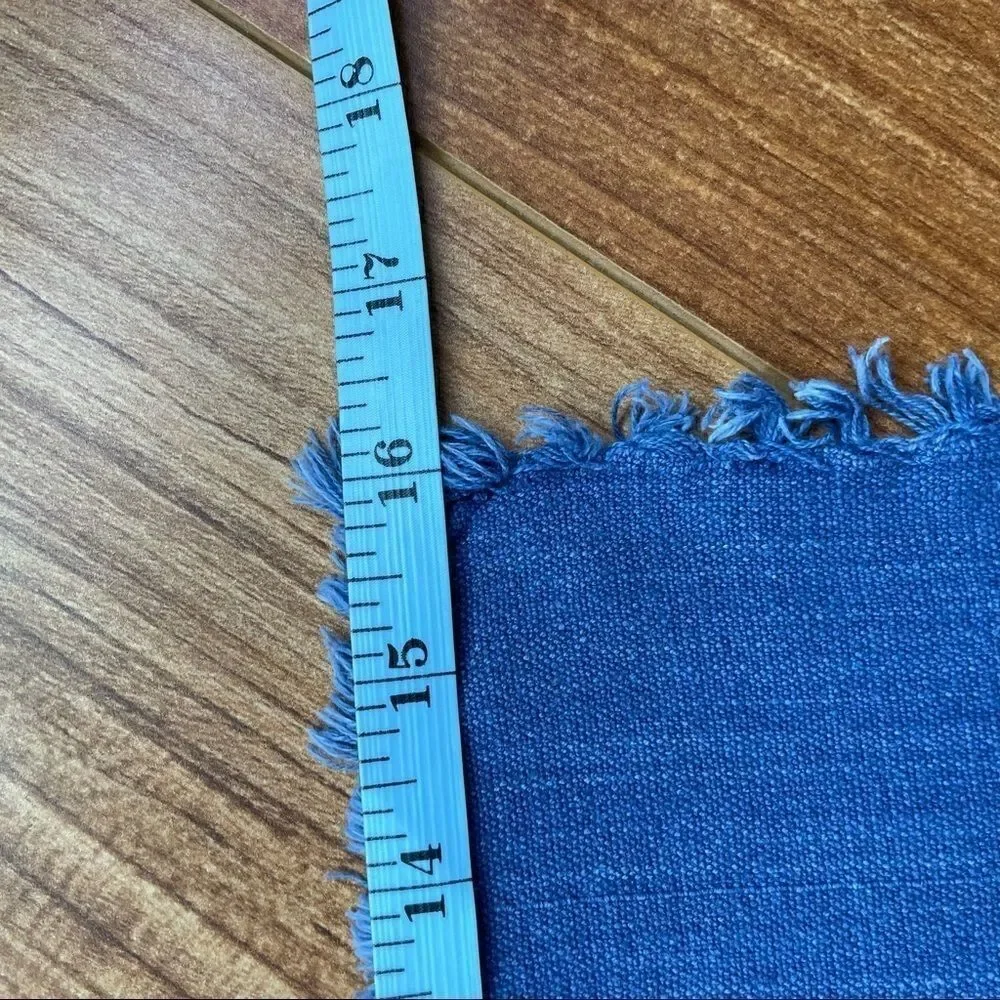 Vintage Set of 2 Blue Placemats/ Doilies/ Napkins